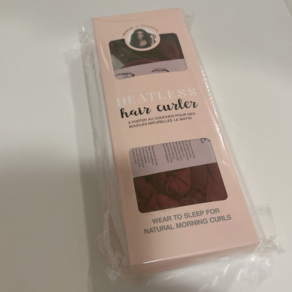 Heatless Hair Curler - Wine Red Velvet